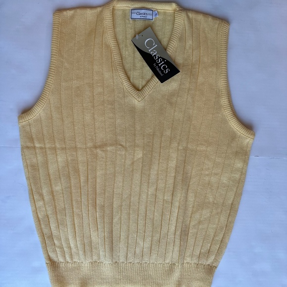 Other - Classics by palmland Yellow Men Vest - NWT